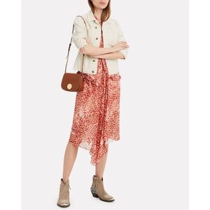 L'AGENCE Janelle Raw Cut Slim Denim Jacket in Vintage White